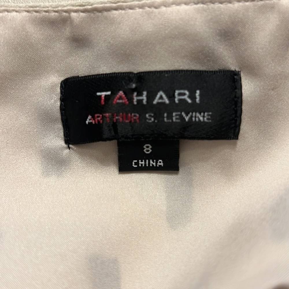 TAHARI ASL Arthur S. Levine Boxy Shift Dress in Black/Cream Design Size 8 - Picture 7 of 8